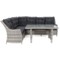Narożnik technorattanowy lewy Alicante Light Grey / Grey Melange
