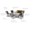 Meble ogrodowe technorattanowe Memfis Light Grey / Grey Melange