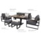 Meble ogrodowe aluminiowe Sorrento Polywood Grey / Grey Melange