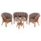 Meble ogrodowe rattanowe Bahama Orange / Cappuccino 3+1