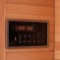 Sauna infrared narożna Nordum Basic D 2-osobowa naturalna