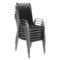 Krzesło aluminiowe ogrodowe Sevilla Alu Silver / Black