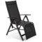 Zestaw krzeseł ogrodowych aluminiowych Ibiza Relax Black / Black