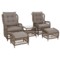 Meble ogrodowe technorattanowe Corfu Light Brown / Beige Melange
