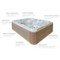 Wanna ogrodowa z hydromasażem Aquess Ecstatic 8203 7-osobowa Sterling White / OAK