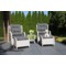 Meble ogrodowe technorattanowe Sofia White / Grey