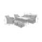 Meble ogrodowe technorattanowe Bergamo Elegant Beige / Beige Melange