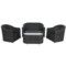 Meble ogrodowe technorattanowe Modena Grey / Grey Melange
