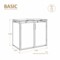 Zabudowa kosza śmietnikowego TOP BOX Basic 2 x 120 l