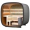 Sauna fińska zewnętrzna Leil® Saunas Round Cube Mini 2.0 4-osobowa