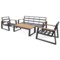 Meble ogrodowe aluminiowe Rimini Dark Grey / Beige Melange