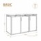 Zabudowa kosza śmietnikowego TOP BOX Basic 3 x 240 l