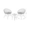 Meble balkonowe technorattanowe Zanzibar Grey / Grey