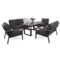 Zestaw mebli aluminiowych Turyn Dark Grey / Grey Melange