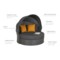 Sofa ogrodowa z baldachimem Sydney Grey / Grey Melange