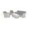 Meble ogrodowe technorattanowe Foggia Light Grey / Grey