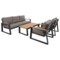 Meble ogrodowe aluminiowe Rimini Dark Grey / Beige Melange