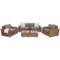 Meble ogrodowe technorattanowe Umbria Beige / Taupe Melange