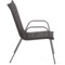 Krzesło ogrodowe aluminiowe Toscana Alu Black / Black