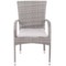 Krzesło technorattanowe Mori Basic Grey z poduszką