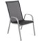 Krzesło metalowe ogrodowe Sevilla Silver / Black II. gatunek