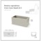 Donica ogrodowa Coro Case Sand 58 l