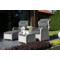 Meble ogrodowe technorattanowe Sofia White / Grey