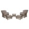 Meble ogrodowe technorattanowe Corfu Light Brown / Beige Melange