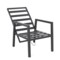 Meble ogrodowe aluminiowe Morton Dark Grey / Grey