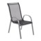 Krzesło aluminiowe ogrodowe Sevilla Alu Silver / Black