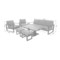 Meble ogrodowe aluminiowe Sorrento Grey / Grey Melange
