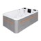 Basen ogrodowy z przeciwprądem i hydromasażem Aquess Aquatic 1 400 x 228 cm Sterling White / Grey