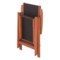 Meble ogrodowe drewniane Meranti Maxi Black 150+50 cm