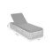 Leżak ogrodowy technorattanowy Samos Cream / Grey Melange