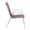 Krzesło ogrodowe metalowe Toscana Silver / Taupe