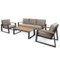 Meble ogrodowe aluminiowe Rimini Dark Grey / Beige Melange