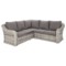Narożny zestaw mebli ogrodowych Foggia Basic Light Grey / Grey