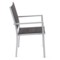 Krzesło ogrodowe aluminiowe Corfu Silver / Black