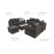 Meble ogrodowe technorattanowe Perugia Olive / Grey