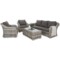 Meble ogrodowe technorattanowe Foggia Light Grey / Grey