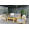 Meble ogrodowe aluminiowe Lyon Teak / Fog Grey