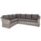 Narożny zestaw mebli ogrodowych Foggia Plus Light Grey / Grey
