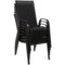 Krzesło metalowe ogrodowe Sevilla Black / Black II. gatunek