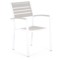 Krzesło aluminiowe Lorenzo White / Grey