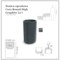 Donica ogrodowa Prosperplast Coro Round High Graphite 34 l