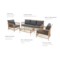 Meble ogrodowe technorattanowe Sycylia Beige / Grey