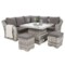 Narożny zestaw mebli ogrodowych Foggia Basic Light Grey / Grey