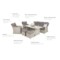 Meble ogrodowe technorattanowe Bergamo Beige / Beige Melange