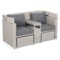  Sofa ogrodowa z baldachimem Michigan White / Grey