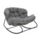 Fotel technorattanowy Palermo Grey / Grey